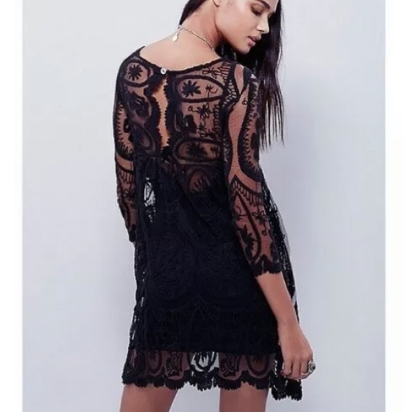 Free People Jens Pirate Booty Lace Dress Small - Picture 2 of 8